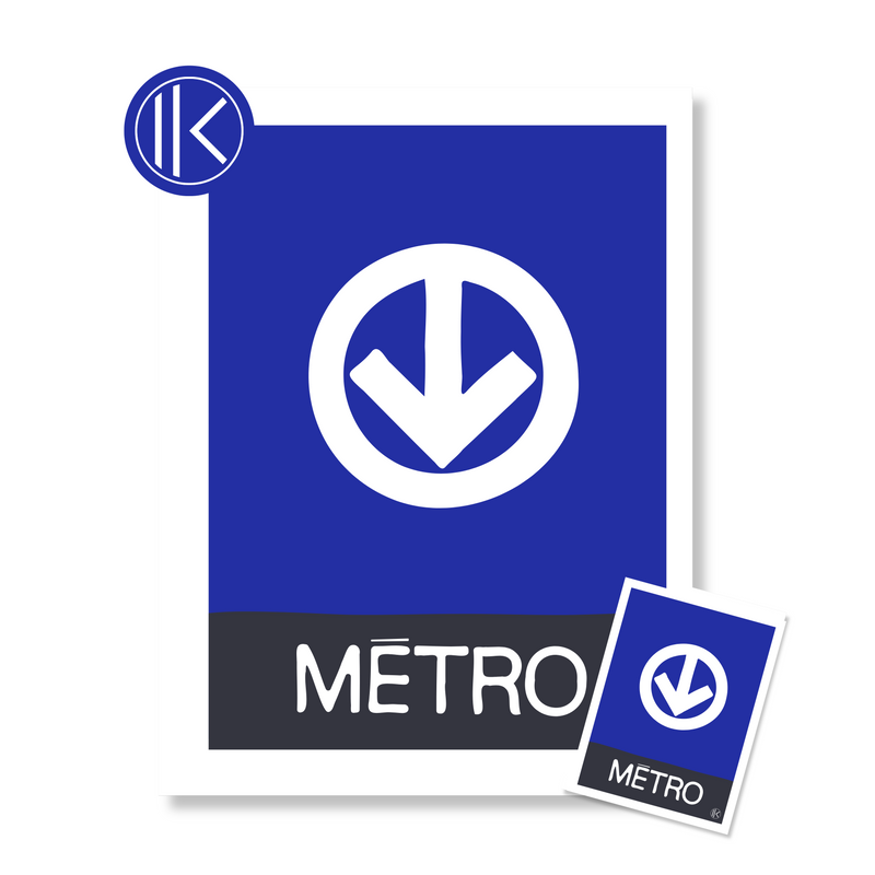 Affiche - Métro